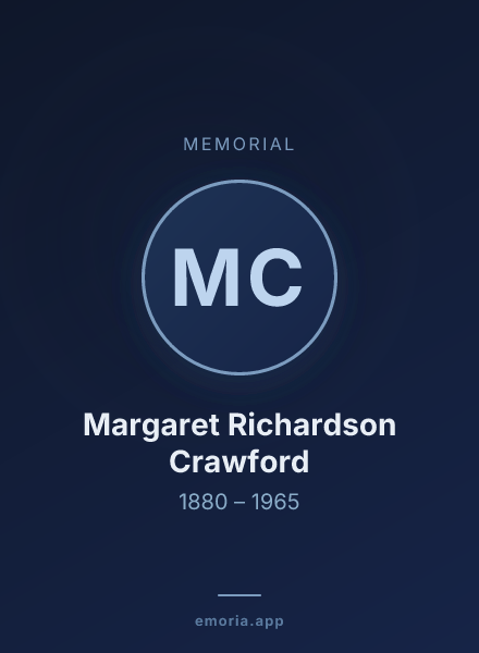 Memorial portrait of Margaret Richardson Crawford