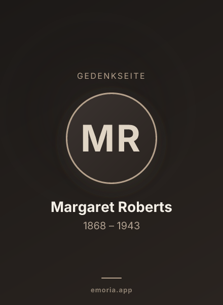 Gedenkportrait von Margaret Roberts