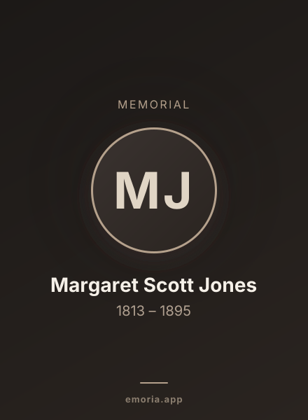 Memorial portrait of Margaret Scott Jones