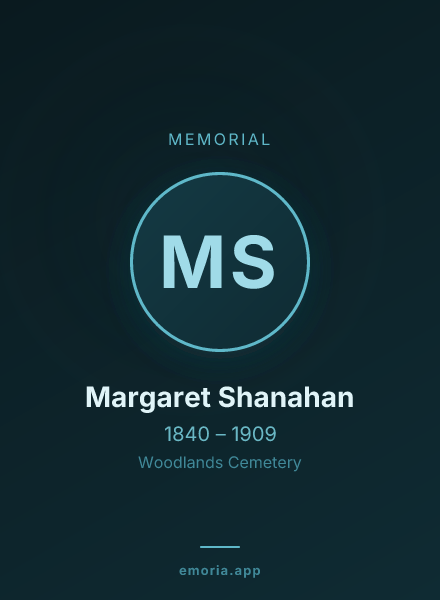 Memorial portrait of Margaret Shanahan