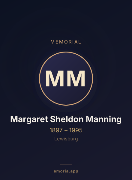 Memorial portrait of Margaret Sheldon Manning