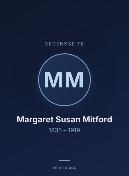 Gedenkportrait von Margaret Susan Mitford