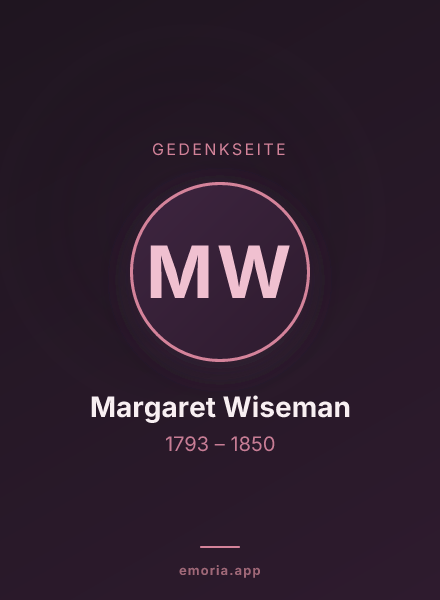 Gedenkportrait von Margaret Wiseman