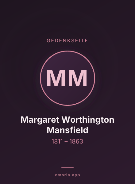 Gedenkportrait von Margaret Worthington Mansfield