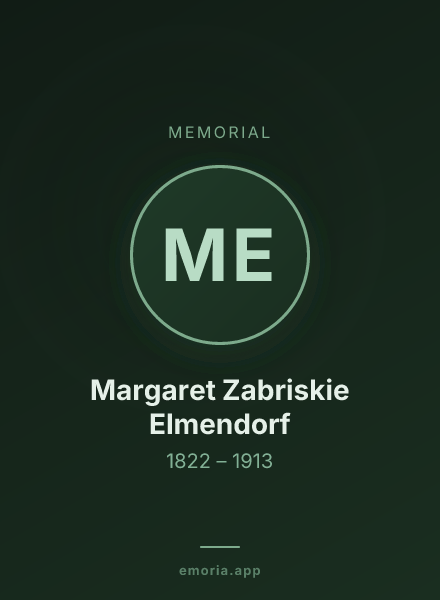 Memorial portrait of Margaret Zabriskie Elmendorf