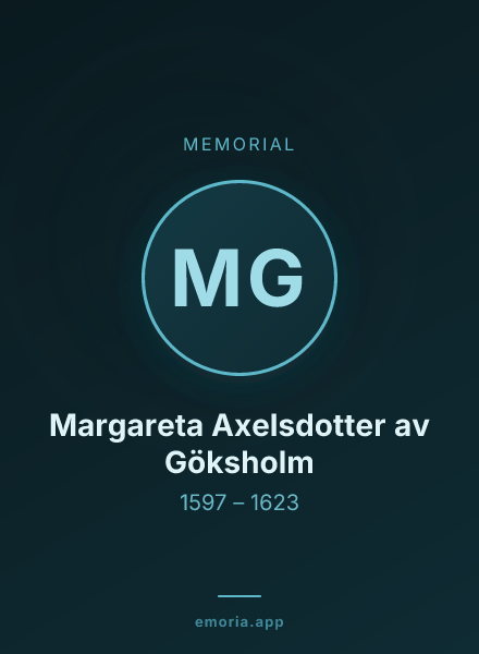 Memorial portrait of Margareta Axelsdotter av Göksholm