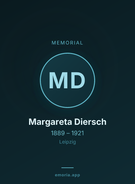 Memorial portrait of Margareta Diersch