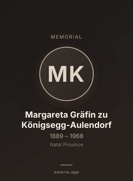 Memorial portrait of Margareta Gräfin zu Königsegg-Aulendorf