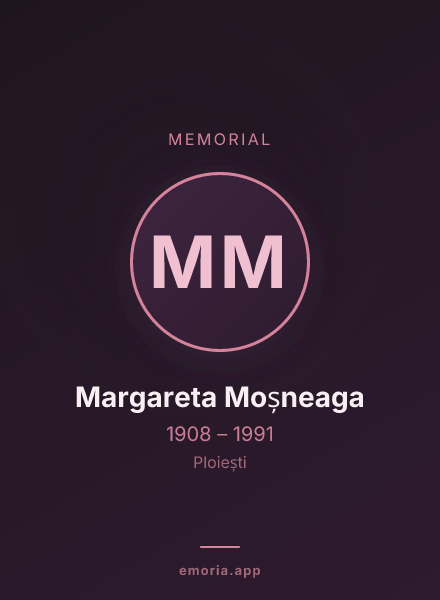 Memorial portrait of Margareta Moșneaga