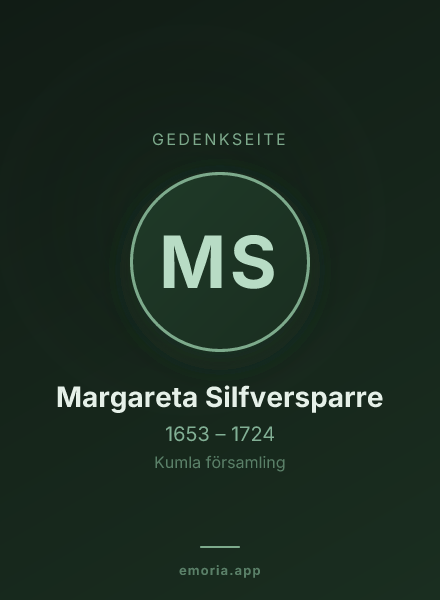 Gedenkportrait von Margareta Silfversparre