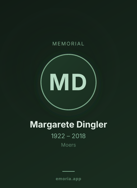Memorial portrait of Margarete Dingler
