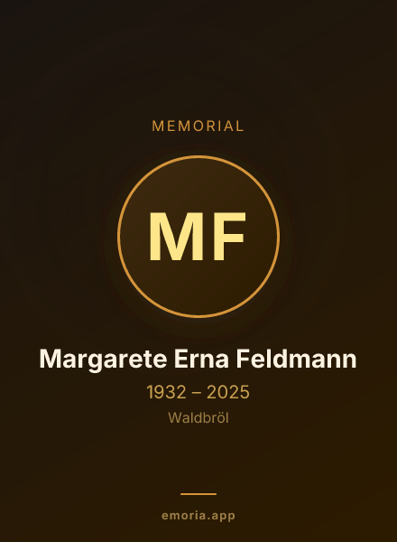 Memorial portrait of Margarete Erna Feldmann