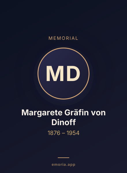 Memorial portrait of Margarete Gräfin von Dinoff