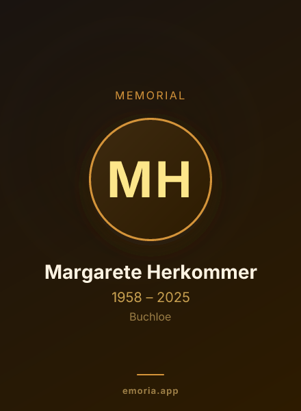 Memorial portrait of Margarete Herkommer