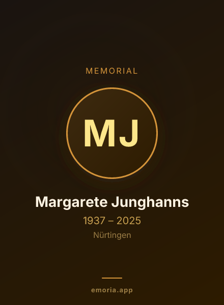 Memorial portrait of Margarete Junghanns