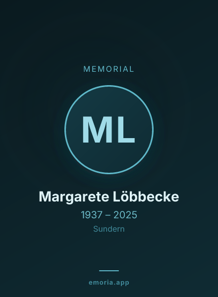 Memorial portrait of Margarete Löbbecke