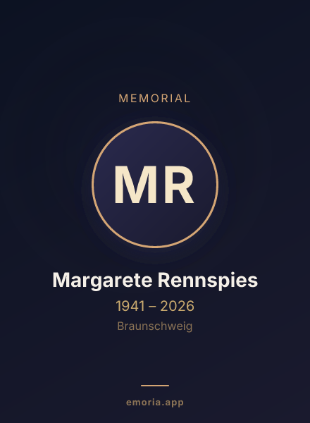 Memorial portrait of Margarete Rennspies