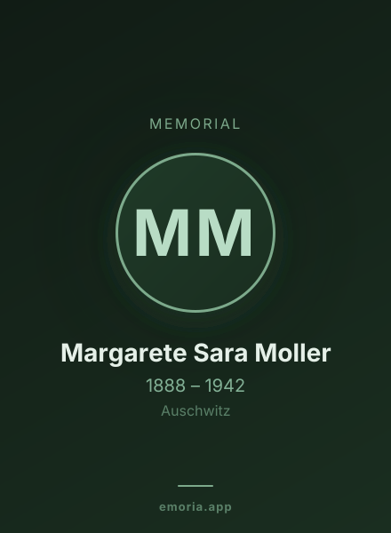 Memorial portrait of Margarete Sara Moller