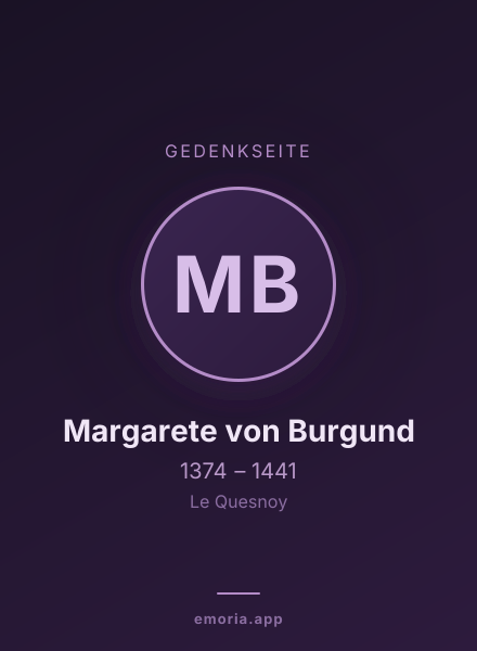 Gedenkportrait von Margarete von Burgund