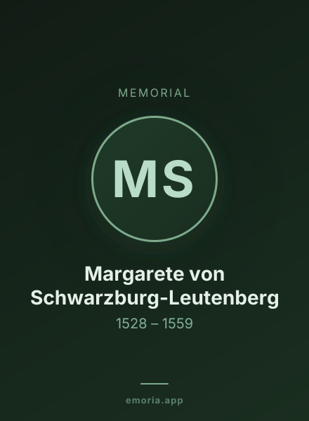 Memorial portrait of Margarete von Schwarzburg-Leutenberg