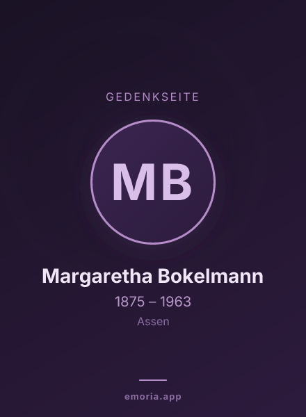 Gedenkportrait von Margaretha Bokelmann