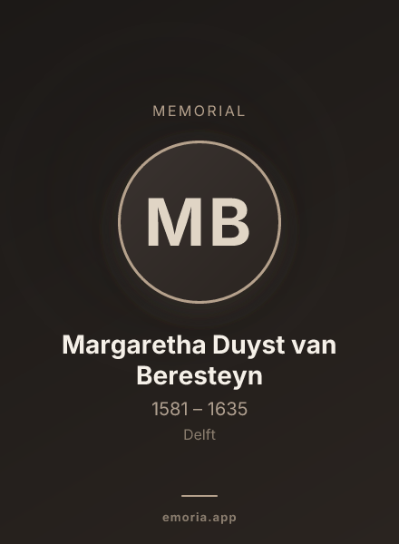 Memorial portrait of Margaretha Duyst van Beresteyn