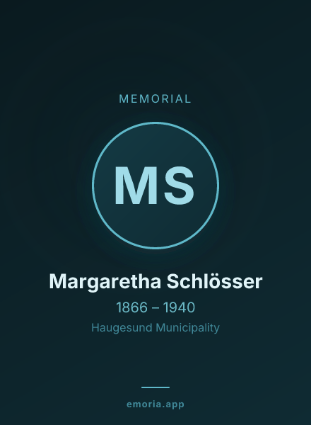 Memorial portrait of Margaretha Schlösser