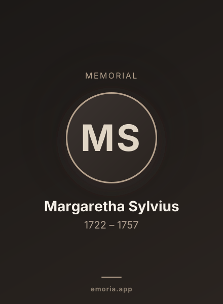 Memorial portrait of Margaretha Sylvius