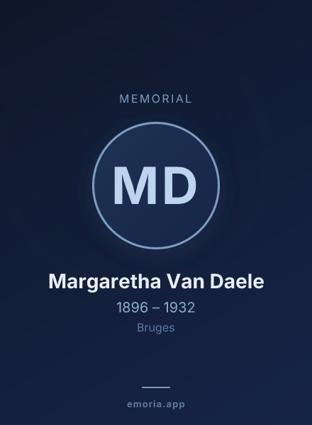 Memorial portrait of Margaretha Van Daele