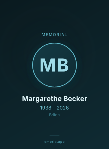 Memorial portrait of Margarethe Becker