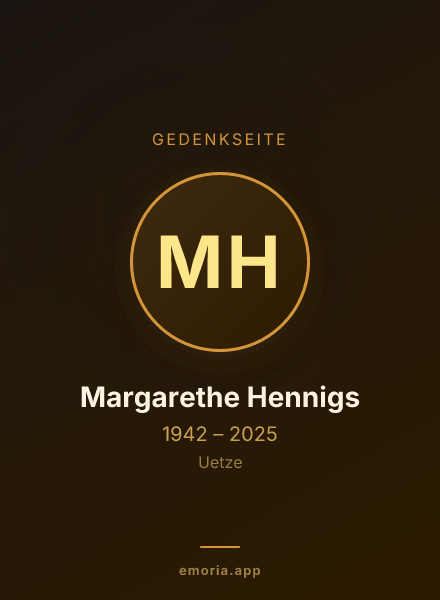 Gedenkportrait von Margarethe Hennigs