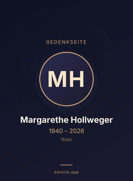 Gedenkportrait von Margarethe Hollweger