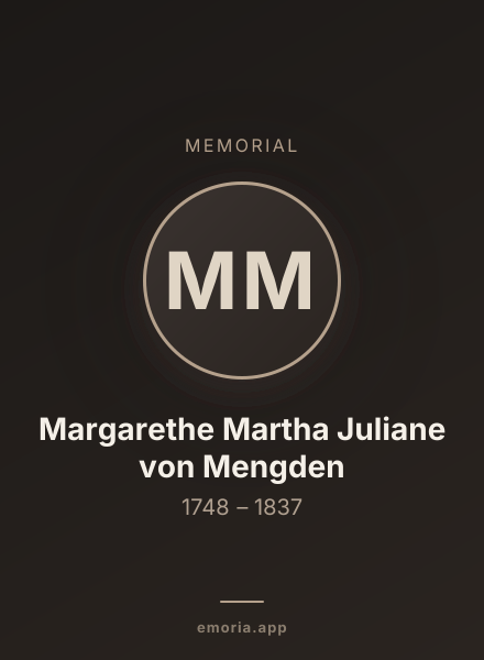 Memorial portrait of Margarethe Martha Juliane von Mengden