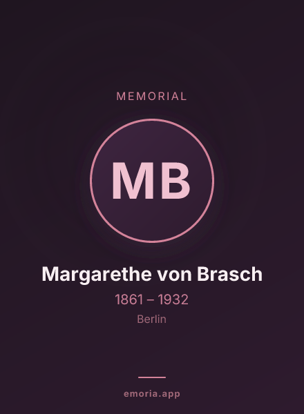 Memorial portrait of Margarethe von Brasch