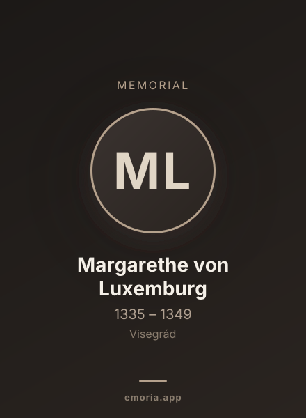 Memorial portrait of Margarethe von Luxemburg
