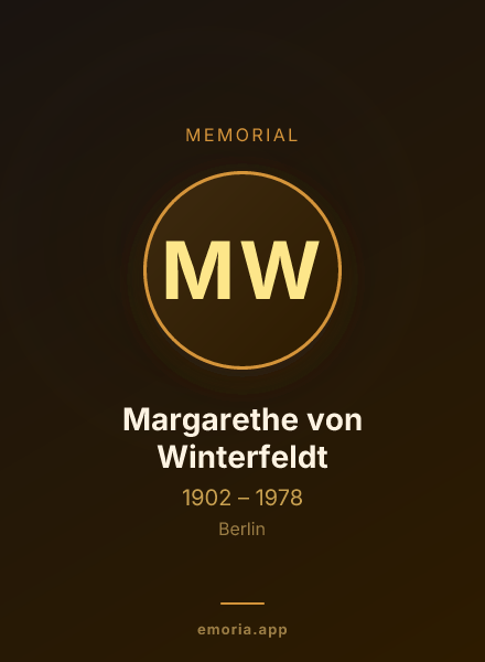 Memorial portrait of Margarethe von Winterfeldt