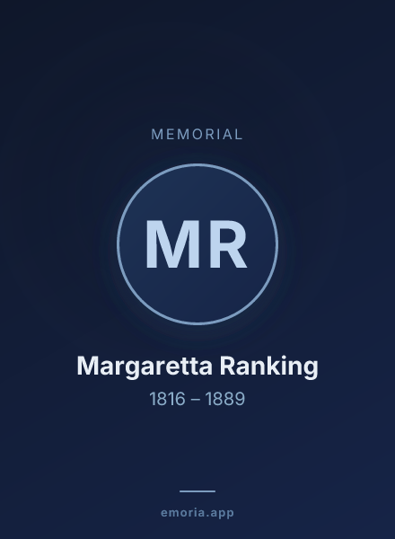 Memorial portrait of Margaretta Ranking