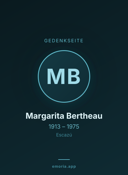Gedenkportrait von Margarita Bertheau