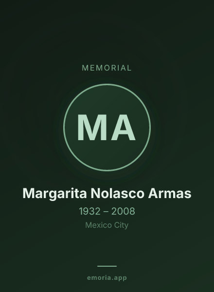 Memorial portrait of Margarita Nolasco Armas