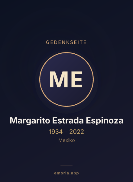 Gedenkportrait von Margarito Estrada Espinoza
