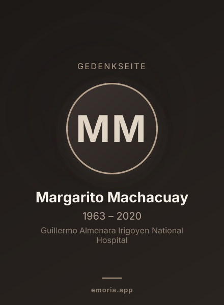 Gedenkportrait von Margarito Machacuay