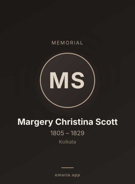 Memorial portrait of Margery Christina Scott