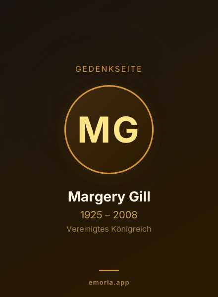 Gedenkportrait von Margery Gill