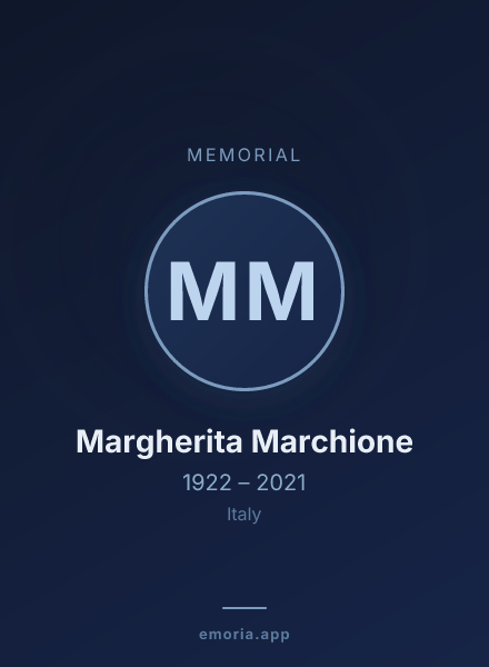 Memorial portrait of Margherita Marchione