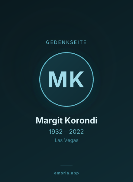 Gedenkportrait von Margit Korondi