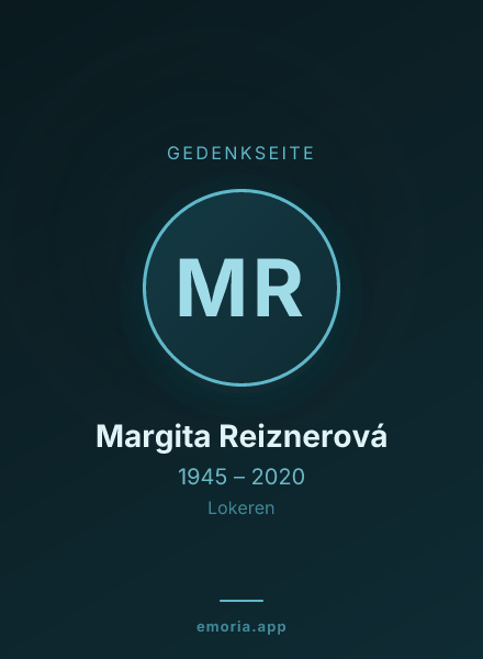 Gedenkportrait von Margita Reiznerová