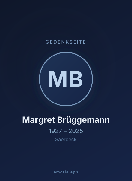 Gedenkportrait von Margret Brüggemann