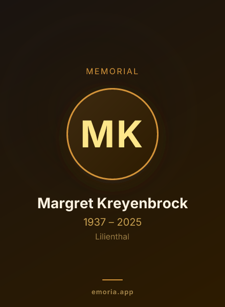 Memorial portrait of Margret Kreyenbrock