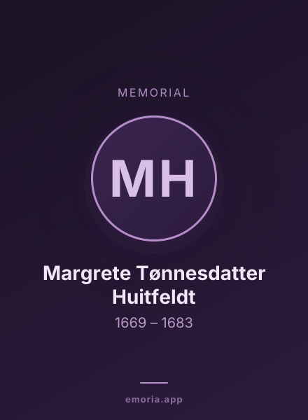Memorial portrait of Margrete Tønnesdatter Huitfeldt