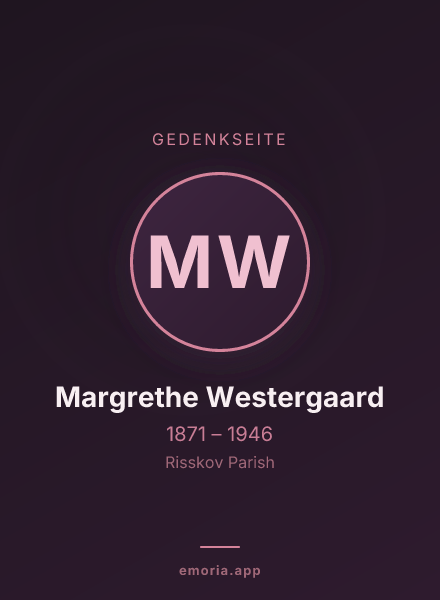 Gedenkportrait von Margrethe Westergaard